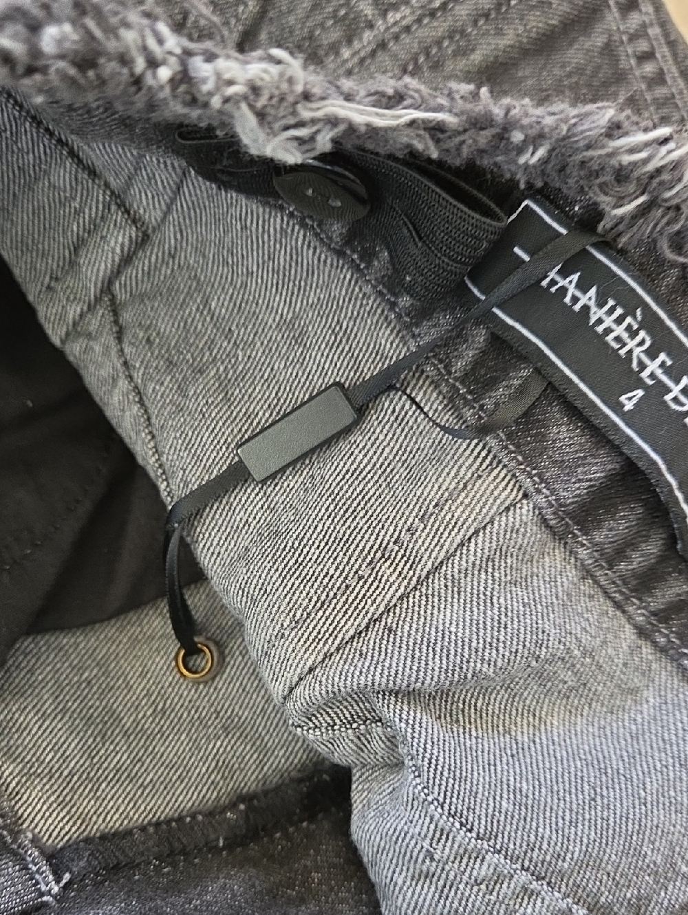 NEW Maniere De Voir Distressed Baggy Jeans Gray Size 4 - Picture 8 of 10